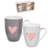 Orion Porcelánový hrnček PINK HEART 2 x 350 ml