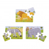 Bigjigs Toys Puzzle 3v1 safari zvířátka