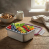KUCHENPROFI Šalátový obdĺžnik 1 l - oceľová krabička na obed