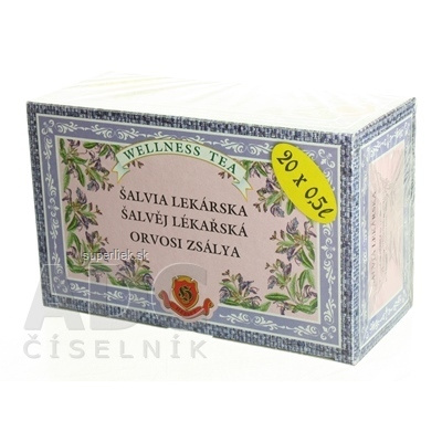 HERBEX ŠALVIA LEKÁRSKA bylinný čaj 20x3 g (60 g), 8586004530092