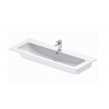 Duravit ME by Starck Nábytkové umývadlo, 123x49 cm, s 1 otvorom na batériu, matná biela 2361123200