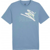 Pánske tričko Puma, ESSENTIALS + LOGO LAB SUMMER TEE svetlomodrá,biela L