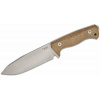 LionSteel T6 3V CVN taktický nôž 14,8 cm, Stonewash, natural, Micarta monoblok, puzdro Kydex