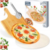 Piecí kameň Vilde zo šamotovej hliny so súpravou lopaty a noža na pizzu