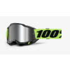 100% ACCURI 2 Goggle Neon Yellow- Mirror Silver Lens, 50014-00040