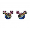 Disney Hravé strieborné náušnice kôstky Mickey Mouse E902878RRML-B