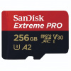 Paměťová karta Sandisk Extreme PRO microSDXC 256GB 200MB/s / 140MB/s A2 C10 V30 UHS-I U3,s adaptérem