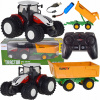 TRAKTOR S PRÍVESOM DIAĽKOVO OVLÁDANÝ S OVLÁDAČOM TRAKTOR SO SVETLAMI PRE DETI