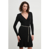 Šaty Marciano Guess ARTEMISIA čierna farba, mini, áčkový strih, 5RGK03 5613Z 5RGK03.5613Z 34