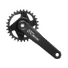 SHIMANO Stred Cues U4000 175mm 30z. 9/10/11-k. čierny na štvorhran bez ložísk