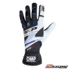 Kartingové rukavice OMP KS-3 modrá černá bílá (OMP KS-3 kart, hobby rally závodní rulavice bez homologace FIA)