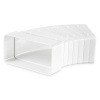 VENTS koleno plastové ploché oblúk viac uhlový horizontálny 55 x 110 mm