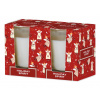 Emocio Sklo 52x65 mm 2ks v krabičke Holiday Spirit - Cookie and Cream, vonná sviečka