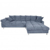 Carryhome ROHOVÁ SEDACIA SÚPRAVA, textil, modrá, sivá - Sedačky - 00064700561L