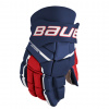 Rukavice BAUER S23 SUPREME M3 GLOVE-JR Čierno/červená, 10