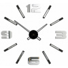 Detské samolepky na stenu - Moderné Nástenné hodiny Nálepky DIY 3D Mirror L (Detské samolepky na stenu - Moderné Nástenné hodiny Nálepky DIY 3D Mirror L)