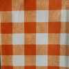 138155 Voskovaný obrus Oranžový Károvaný PVC 140x120 cm PERFECT HOME
