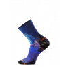 Turistické ponožky Smartwool Hike Targeted Cushion Mountain Myth Print Crew Socks - deep navy