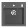 Alveus FORMIC 20 kuchynský granitový drez so sifónom 52x51 - G-04 Steel, spodná montáž 1103762ST