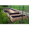 Vyvýšený záhon z dubového dreva - hrúbka dosiek 2,9cm Rozmery: 200 x 100 x 80 cm (d x š x v) - PREŽIJE VÁS -