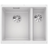 Blanco Subline 340/160-U, silgranitový drez pod pracovnú dosku 555x460x190 mm, drez vľavo, 1,5-komorový, biela, BLA-523552
