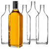 Sklenená fľaša Kadax 500 ml bezfarebná 20 ks na whisky a pálenku