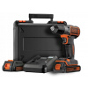 Skrutkovač Black+Decker akumulátorové napájanie 18 V ASD18KB