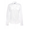 Pilotka košeľa dámska dlhý rukáv Messina slim fit biela bavlna Non Iron, Veľkosť 44