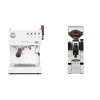 Ascaso Steel DUO PID PLUS, White&Wood + Eureka Mignon XL, CR chrome