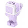 Ugreen Nexode RG Robot GaN, 2x USB-C + USB, 65W fialová
