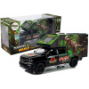 LEAN TOYS Karavan s motívom dinosaurov - čierny