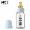 BIBS BABY BLUE Antikoliková sklenená fľaša 110 ml