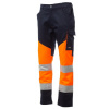 Payper WORKING Reflexné nohavice L, Fluorescent orange-Navy blue