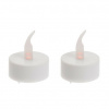 LED blikajúce čajové sviečky, 3,8 cm, set 2 ks, na batérie, časovač