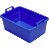 Hranatá vaňa 62 cm / 45 l modré vysoké úchytky; 103976226