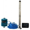 Grundfos SQE 2-115 čerpadlová sada 230V, s kabelem 80m, s tlakovou nádobou, snímačem a řídící jednotkou