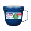 Sistema Hrnček na polievku Microwave Small Soup Mug 565 ml, modrá