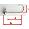 Rybárske jigy VMC bez nálitku 11,0g/háčik 4/0, A4cm, B5cm, C1,6cm