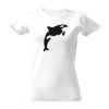 Tričko s potlačou Tričko kosatka dámské Bílá M
