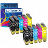 10 x atrament pre EPSON T1281 12XL BX305f SX235W SX425W S22 SX125 SX130 SX230