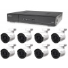 Kamerový set 1x AVTECH DVR DGD1009AV a 8x 5MPX Bullet kamera AVTECH DGC5105TS + 4x napájací zdroj ZADARMO!
