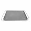 PATISSE SILVER-TOP 38-52 x 35 cm - nastaviteľný, perforovaný oceľový plech na pečenie s nepriľnavým povrchom, strieborný