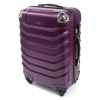 Fialový škrupinový cestovný kufor 