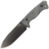 LionSteel T6B 3V CVB Old Black taktický nôž 14,8 cm, celočierna, Micarta monoblok, puzdro Kydex
