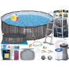 Bazén Bestway s kruhovým rámom 427 x 427 cm (Kruhový rám záhradného bazéna 427x107 Bestway 5614Z 15v1 MODEL 2025)