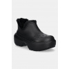 Členkové topánky Crocs Stomp Lined Shorty Boot dámske, čierna farba, na platforme, zateplené, 210673.060