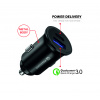 Swissten CL ADAPTÉR POWER DELIVERY USB-C + QUICK CHARGE 3.0 36W METAL ČERNÝ (ECO BALENÍ)
