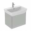Ideal Standard Connect Air - Skrinka pod umývadlo Cube 55 cm, 48x41x40 cm, lesklá svetlosivá/biela mat E0844EQ