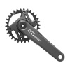 SHIMANO Stred Cues U6000 175mm 30z. 9/10/11-k. čierny dvojdielny bez ložísk