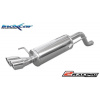 Zadní tlumič koncovkou výfuku 2 x průměru 80 X-RACE - to be installed as a kit art. TCFI.02 / TCSFI.02 Inoxcar racing FIPN.29.XR80